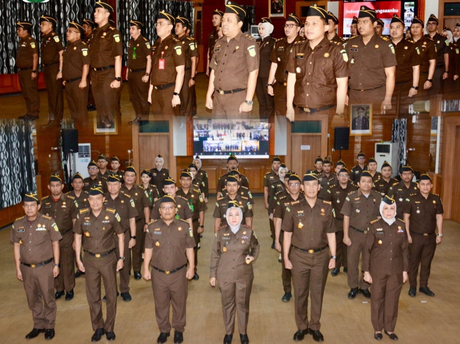 Satgas P3H saat dilantik dan dibentuk di Aula Anjung Papadaan Kantor Kejati Kalsel, Selasa (24/12/2024). (Foto: Penkum Kejati Kalsel/Koranbanjar.net)