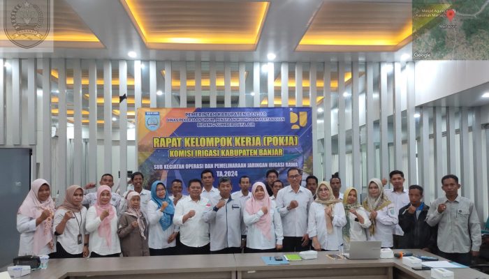 Susun Rencana Kerja, Dinas PUPRP Kabupaten Banjar Gelar Rakor Komisi Irigasi