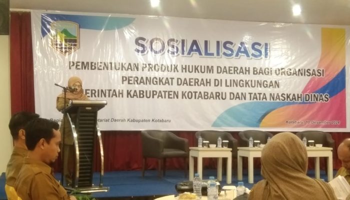 Pemkab Kotabaru Gelar Sosialisasi Pembentukan Produk Hukum dan Tata Naskah Dinas
