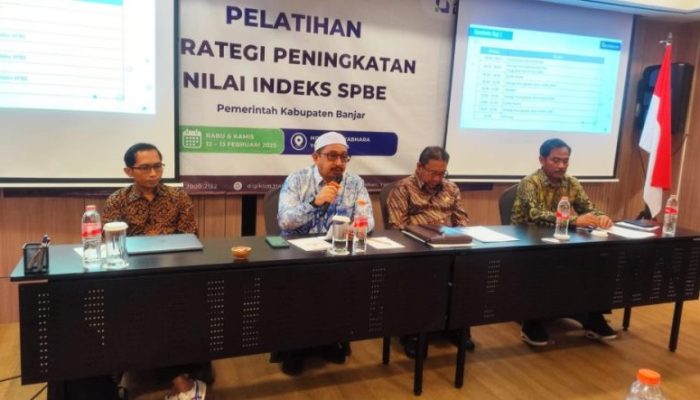 Pelatihan Peningkatan Nilai Indeks SPBE Kabupaten Banjar di Yogyakarta