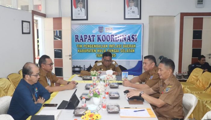Secara Daring, Wabup HSS Ikuti Rakor Pengendalian Inflasi Daerah