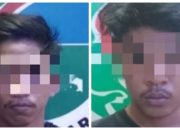 Dua Lelaki Ini Diciduk di Kelurahan Mentaos Karena Diduga Terlibat Kasus Sabu