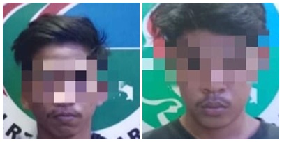Dua Lelaki Ini Diciduk di Kelurahan Mentaos Karena Diduga Terlibat Kasus Sabu