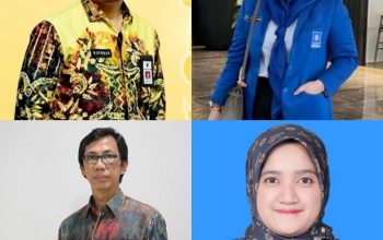 Empat Komisaris baru Bank Kalsel yang diusulkan, Subhan Nor Yaumil, Riza Aulia Ibrahim, Hj Karmila Muhidin, dan Widya Ais Sahla Karsayuda. (Foto: Kolase/Koranbanjar.net)
