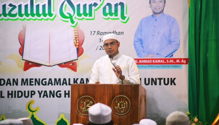 Wabup Kotabaru Hadiri Peringatan Malam Nuzulul Qur’an di Masjid Agung Husnul Khatimah