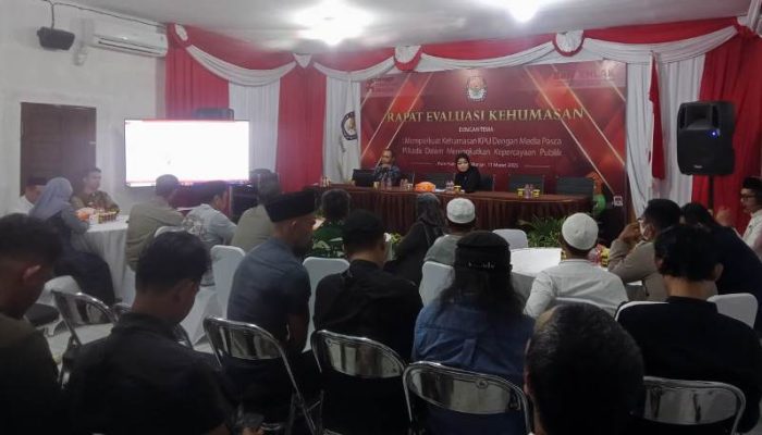 KPU Kabupaten Banjar Menggelar Evaluasi Kehumasan Pasca Pilkada 2024