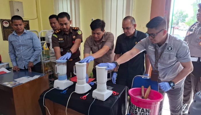 Pemusnahan 31,40 Gram Sabu dari Tiga Kasus Penyalahgunaan Narkotika di Banjarbaru