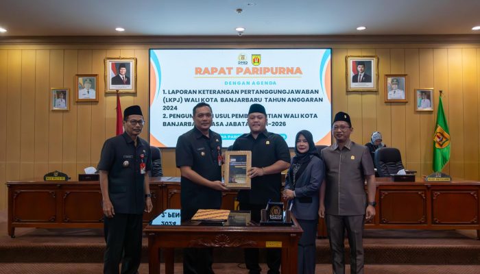 Ketua DPRD Banjarbaru Terima LKPj Wali Kota dan Harap Keberhasilan Bisa Dirasakan Masyarakat