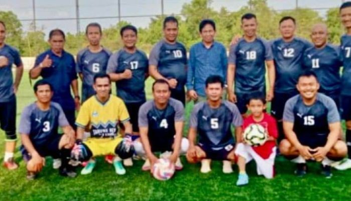 Irwan Bora Jebol Jala Gawang Tim Minisoccer Kominfo Kabupaten Banjar