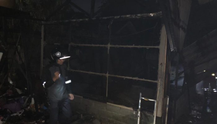 Satu Rumah Kontrakan di Kawasan Sekumpul Raya Ludes Terbakar