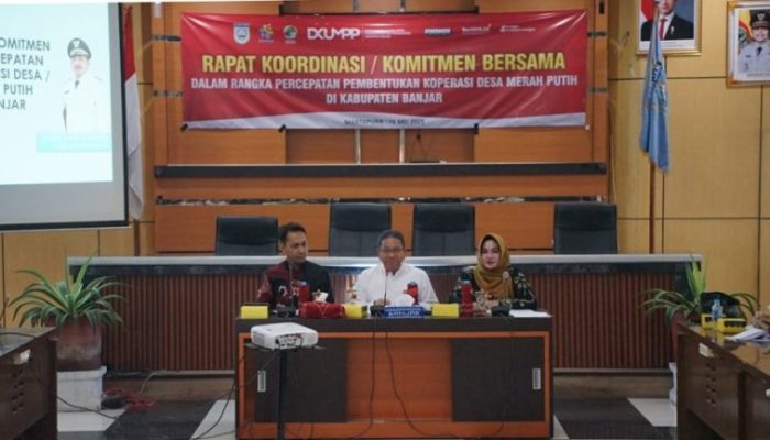 Rapat Koordinasi Pembentukan Koperasi Merah Putih di Kabupaten Banjar