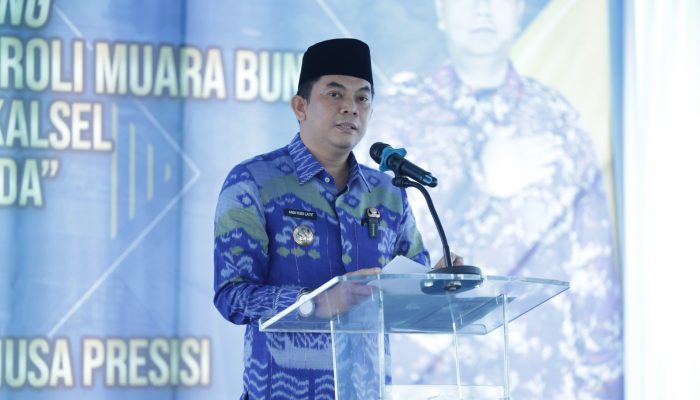 Bupati Andi Rudi Latif Apresiasi Ground Breaking Markas Unit Patroli Ditpolairud Polda Kalsel di Muara Bunati