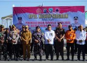 Apel kesiapsiagaan Kebakaran Hutan dan Lahan (Karhutla) tahun 2025 di halaman Siring Laut Kotabaru, Senin (26/5/2025). (Foto: Diskominfo Kotabaru/Koranbanjar.net)