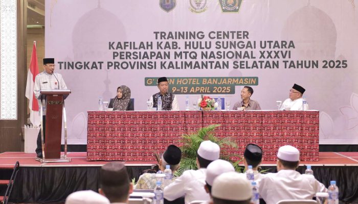 Supian HK Hadiri Pembukaan Training Center Kafilah MTQ Kabupaten Hulu Sungai Utara
