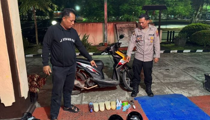 Polsek Banjarbaru Utara Amankan Sejumlah Barang Bukti Saat Operasi Sikat Intan 2025