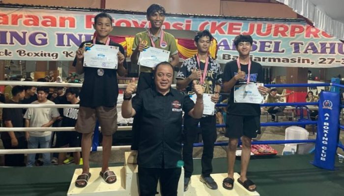 Kabupaten Tanah Laut Juara Kejurprov Kick Boxing Kalimantan Selatan