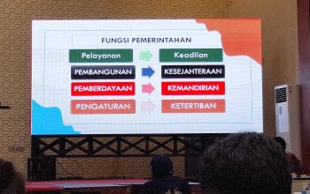 Bimbingan teknis bertemakan “Peningkatan Peran Sekretaris Desa dalam Penyelenggaraan Pemerintahan Desa dan Pencegahan Korupsi sebagai Upaya Mewujudkan Desa yang Bersih Bebas Korupsi”