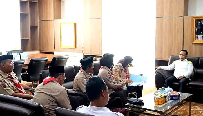Sambut Audiensi Gerakan Pramuka, Bupati Tapin H Yamani; Mitra Strategis Pemda Bangun Karakter Generasi Muda