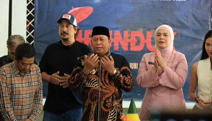 Bupati Barito Kuala Hadiri Syukuran dan Press Conference Film Pirunduk