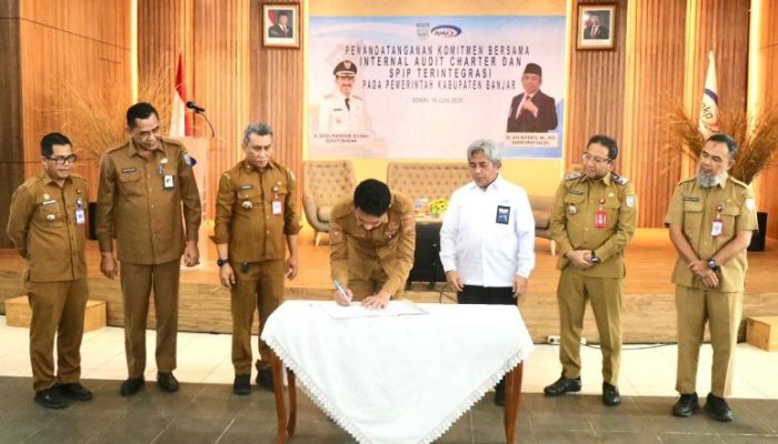 Pemkab Banjar dan BPKP Kalsel Tandatangani Kesepakatan Komitmen