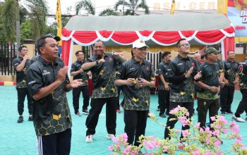 Meriahkan Hari Bhayangkara, Polres HSS Olahraga Bersama Pererat Silaturahmi