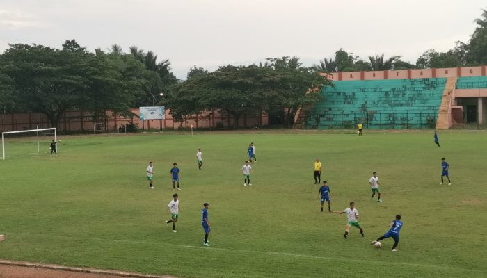 Uji Coba Persiapan Porprov XII, Tim Sepak Bola HSS Ditahan Imbang Tabalong