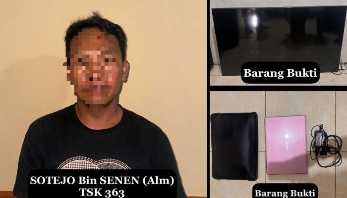 Pria Asal Tanah Laut Gasak Barang Berharga Milik Guru di Banjarbaru