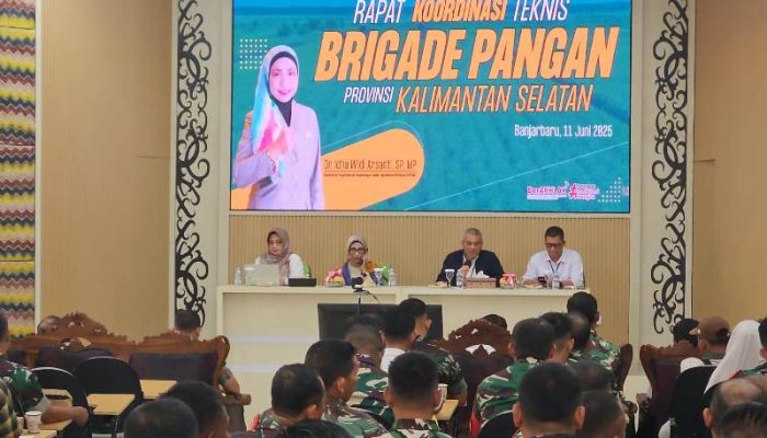 Dukung Swasembada Pangan, Kementan Gelar Rakor Teknis Brigade Pangan Provinsi Kalimantan Selatan