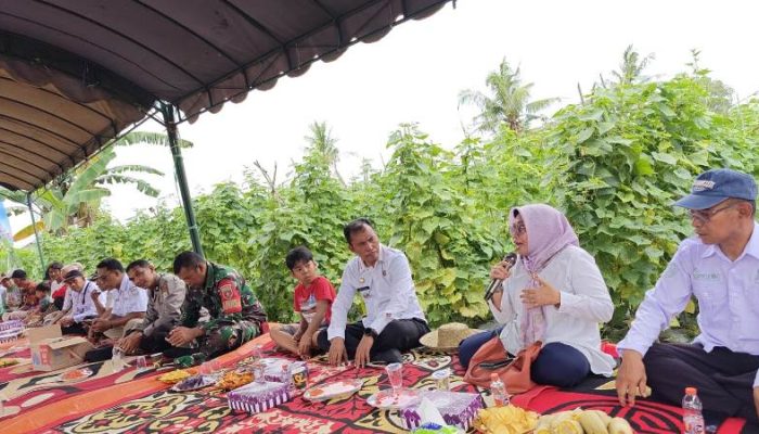Kelompok Tani Budi Luhur Desa Cindai Alus Martapura Adakan Syukuran Panen Sayuran