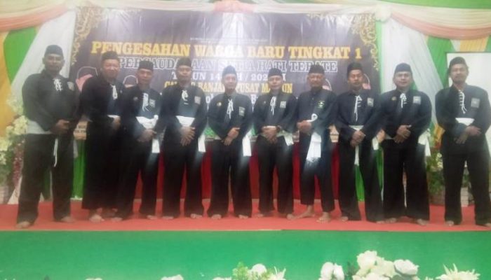 Pengesahan Warga Baru Tingkat 1 PSHT Cabang Banjar di Cindai Alus