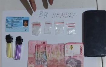 Barang bukti yang disita petugas.