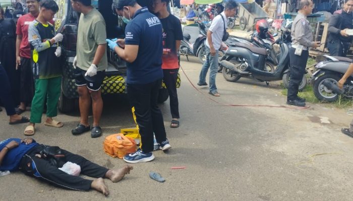 Seorang Pria Ditemukan Meninggal Dunia di Pasar Galuh Cempaka, Diduga Kejang Sebelum Tak Sadarkan Diri