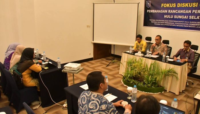 Susun Raperbup Pengelolaan Pegawai Non-ASN BLUD, Pemkab HSS Gelar Diskusi