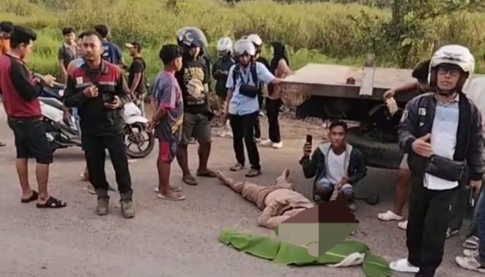 Tragis! Anggota Brimob Polda Kalsel Tewas Usai Tabrak Tronton Parkir di Jalan Tol Lingkar Selatan