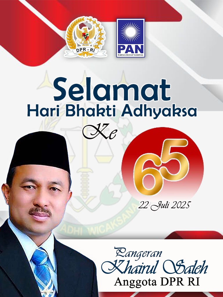 Pangeran Khairul Saleh Mengucapkan Selamat Hari Bhakti Adhyaksa 22 Juli 2025