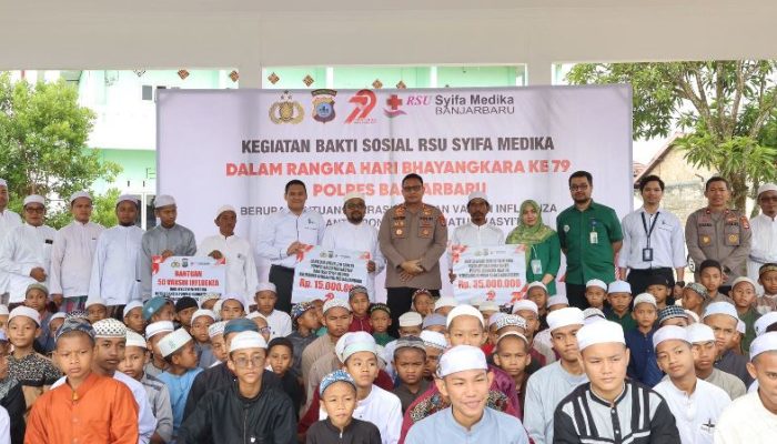 Pondok Pesantren Raudhatun Nasyi’iin Banjarbaru Terima Bantuan Donasi
