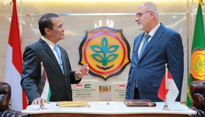 Indonesia Berikan Bantuan 10.000 Ton Beras untuk Palestina, Mentan Amran: Ini Bentuk Solidaritas Nyata