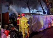 Peristiwa 34 Rombong Terbakar di Pusat Kuliner Gubah Balikpapan, Kerugian Ditaksir Rp100 Juta